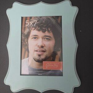 Vintage teal 5x7 Green Tree Gallery picture frame